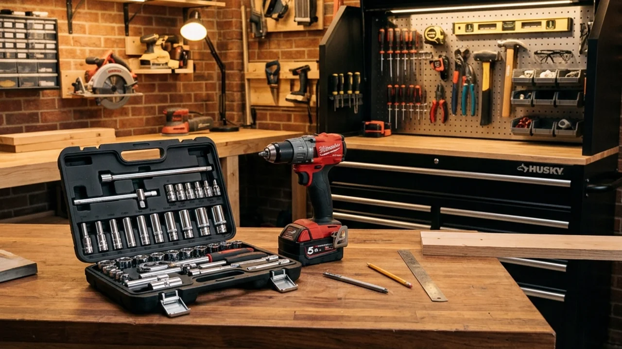 คู่มือเลือกเครื่องมือช่างและอุปกรณ์ DIY ประจำบ้าน 4 ชิ้นสำคัญ: สว่านไร้สาย 3 ระบบ ชุดบล็อก CR-V เครื่องฉีดน้ำแรงดันสูง และกล่องเครื่องมือ 2 ชั้น